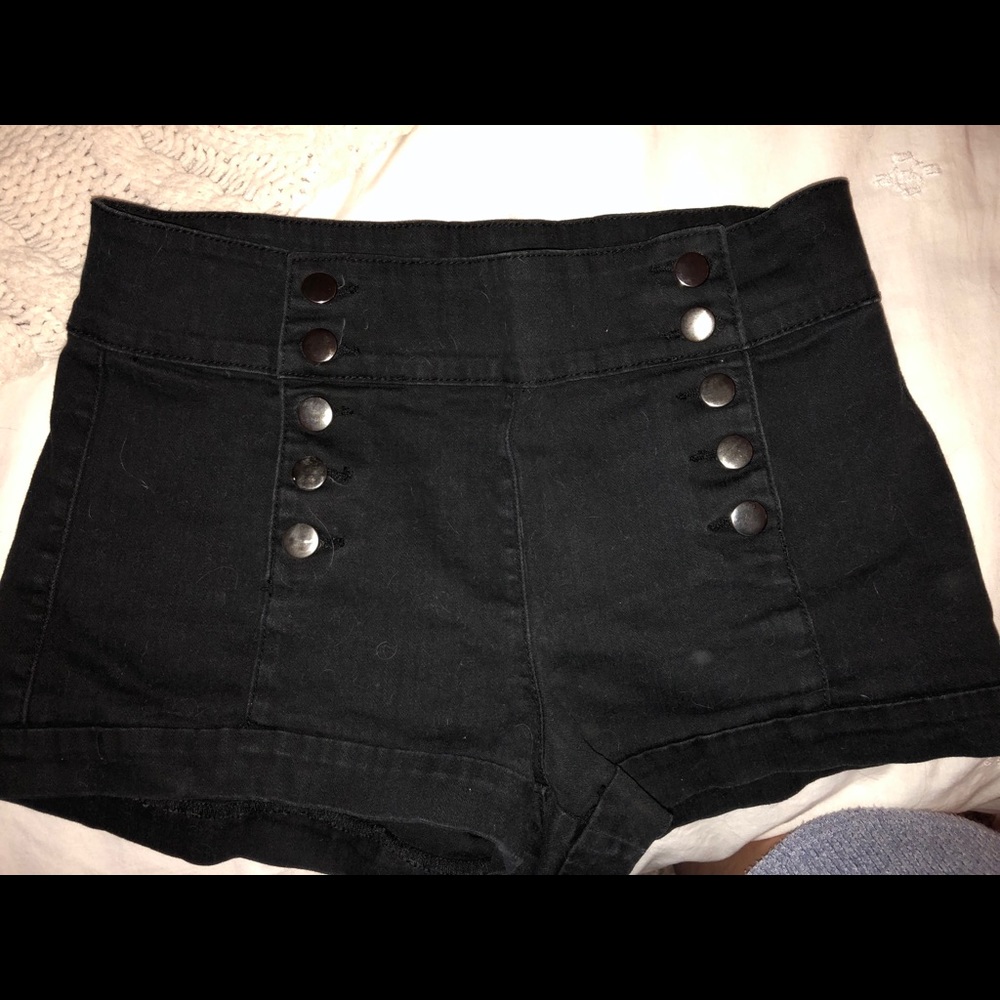 Black sailor shorts